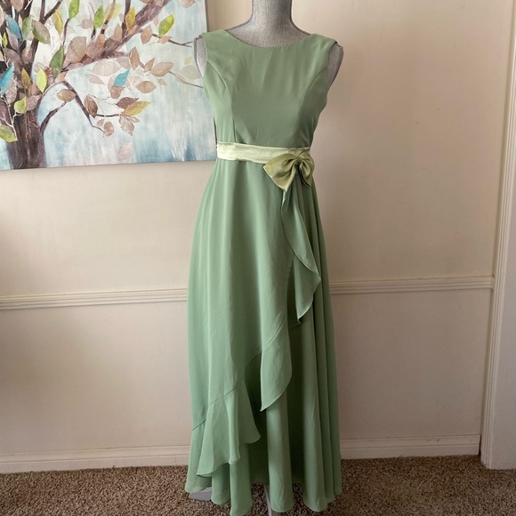 DIDEYTTAWL 💚SAGE GREEN💚 SPECIAL OCCASIONS DRESS GIRL SIZE 14 🌟NWT🌟 - Picture 2 of 16